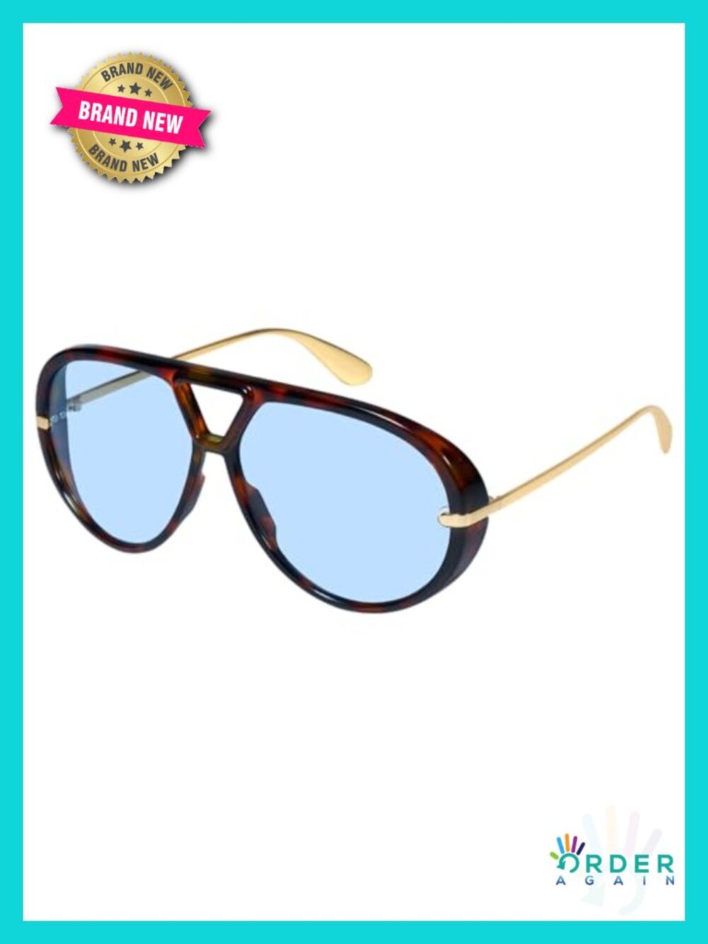 Oversized Aviator Sunglasses UV400 Protection Retro Style Full-Frame